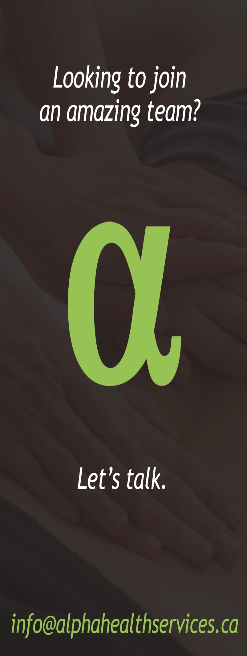 Join our team / AlphaHealthServices.ca