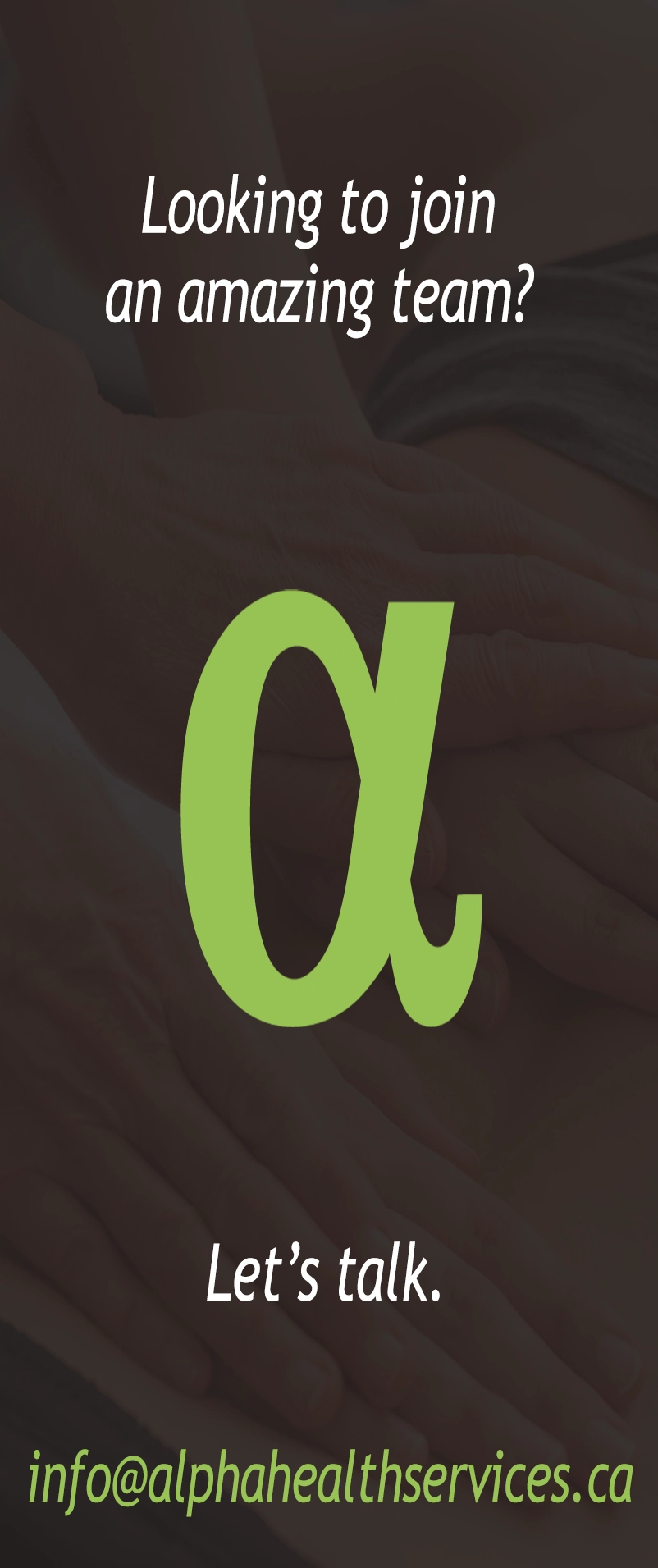 Join our team / AlphaHealthServices.ca