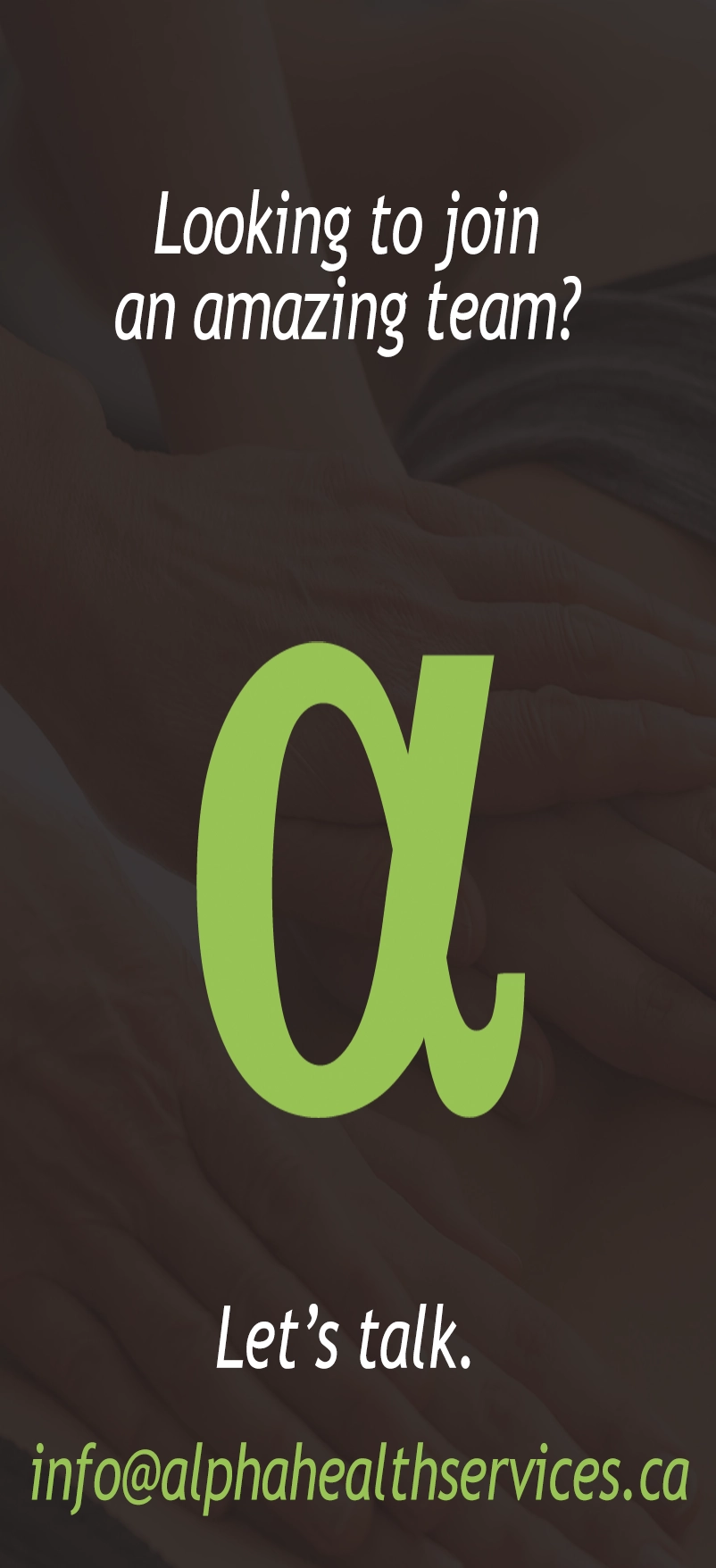 Join our team / Alpha Health Services.ca